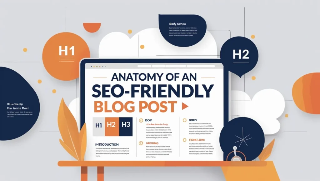Infographic of SEO-friendly blog post structure