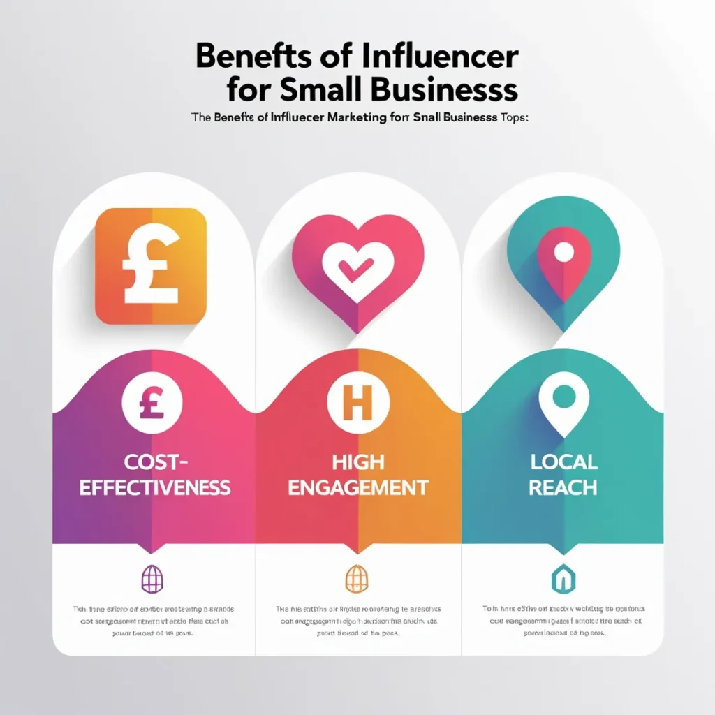 Infographic listing benefits like cost-effectiveness and high engagement.