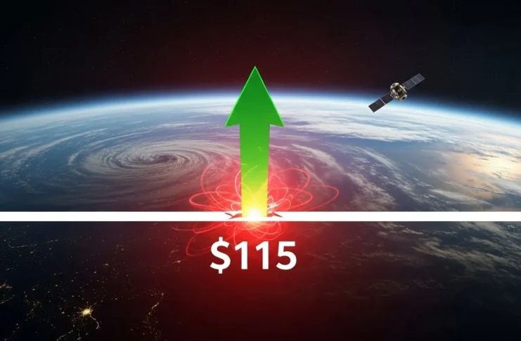 AST SpaceMobile stock chart surge to new highs with satellite in orbit.