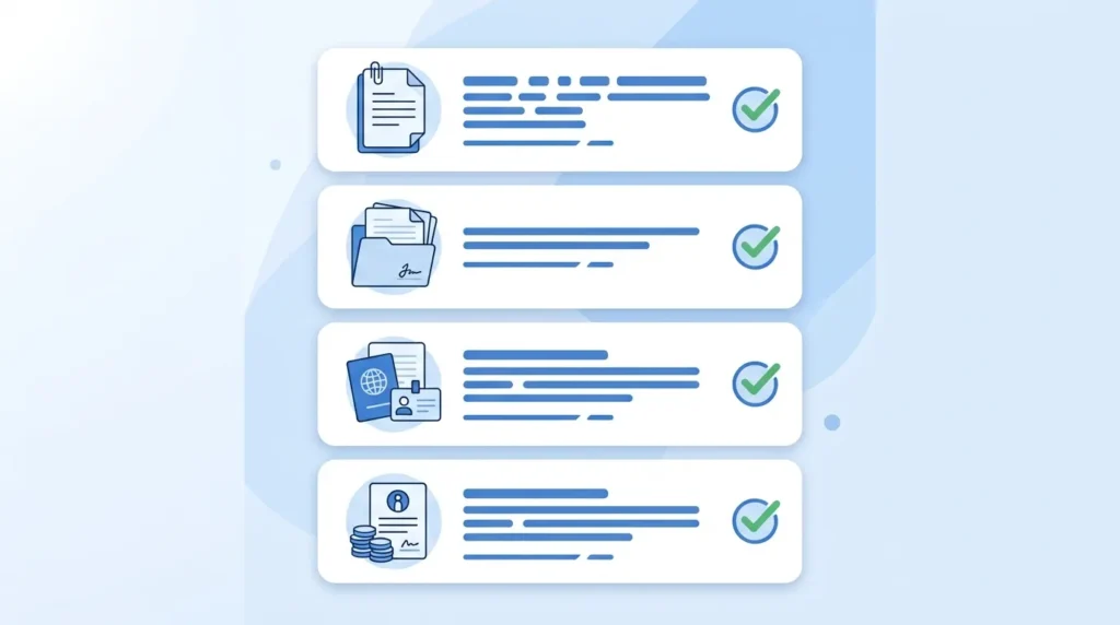 Checklist of onboarding documents required for a new UK employee