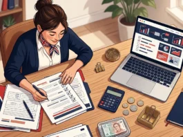 UK small business owner reviewing 2026 business grant application paperwork and funding checklist ---