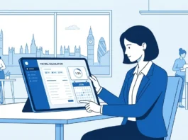 UK payroll manager reviewing apprenticeship levy calculations on a digital dashboard, 2026 guide