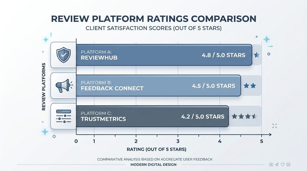 Bar chart comparing Jasper AI ratings across G2, Capterra, and Trustpilot