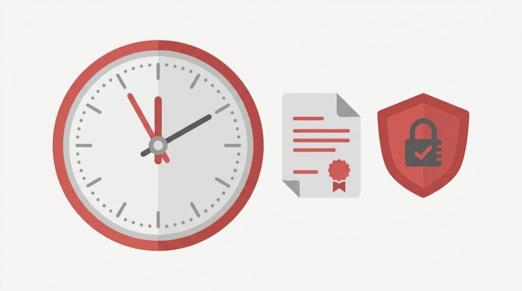 Illustration representing the 72-hour data breach reporting deadline under UK GDPR