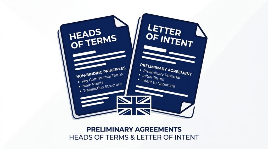 Comparison of Heads of Terms and Letter of Intent terminology in the UK