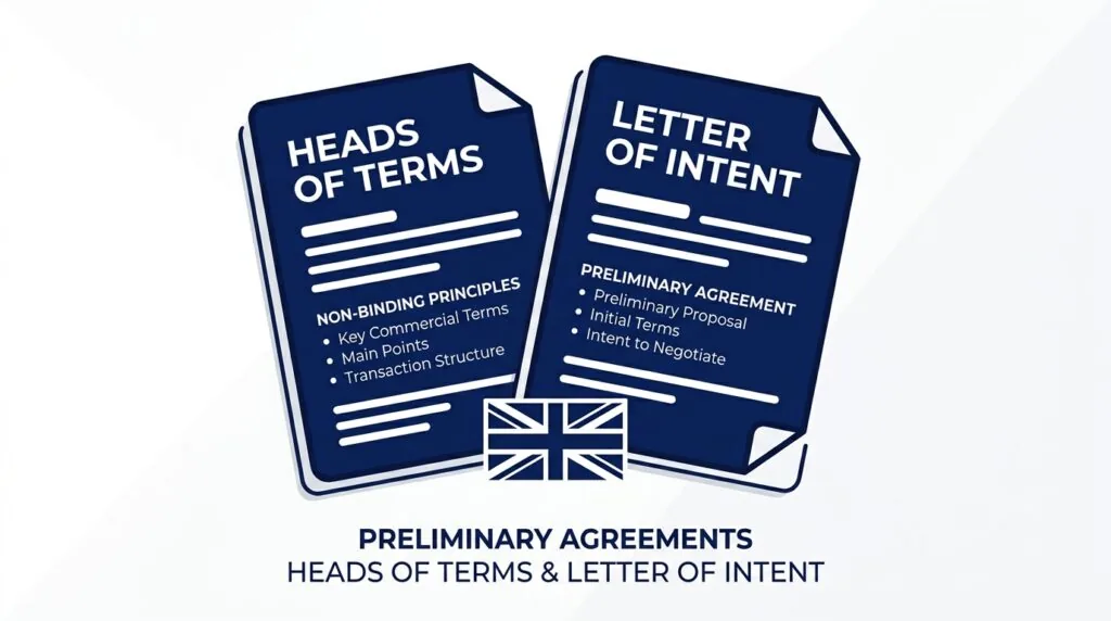 Comparison of Heads of Terms and Letter of Intent terminology in the UK
