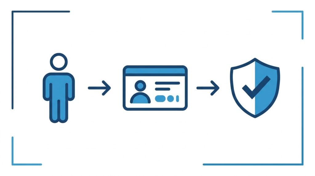 Diagram showing the Companies House director identity verification steps
