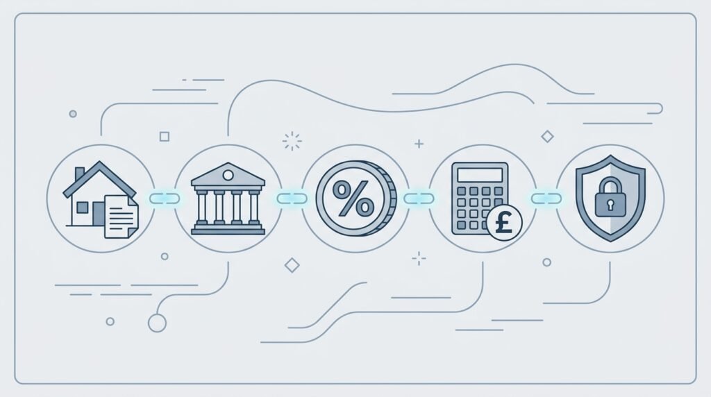 Infographic showing five areas of UK home business compliance