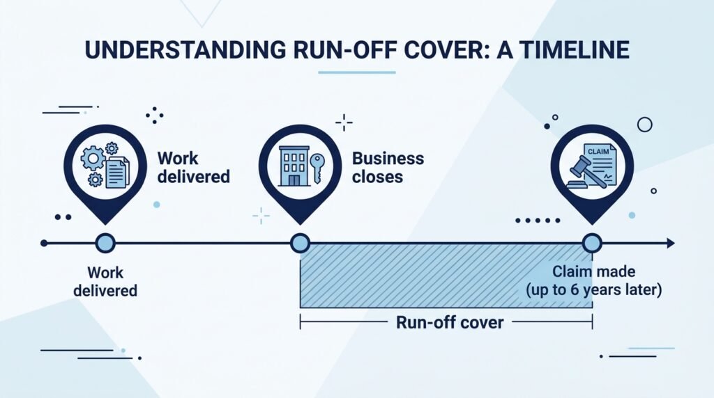  Timeline showing how run-off cover protects UK businesses under the Limitation Act 1980