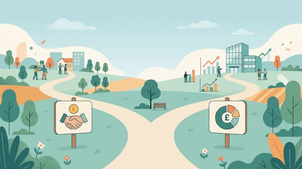  Illustration comparing equity-free and equity-based UK startup incubators