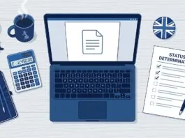 UK business owner reviewing IR35 contractor compliance checklist and contract documents
